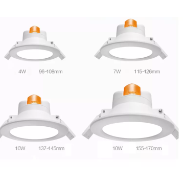 ডিমেবল ওয়াইফাই ডাউন লাইট, 12W 6W al চ্ছিক